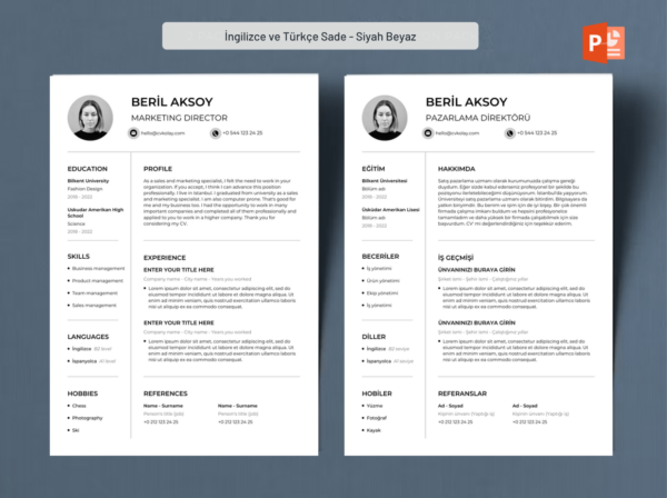 Minimalist Resume with Photo (Copy) - Image 3